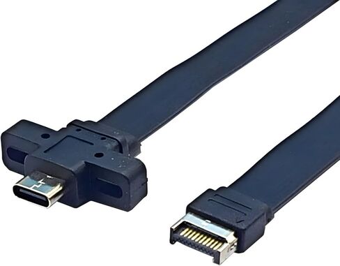 Highly Speed USB3.2 Gen2x2 TypeE to Type C Front Panel Adapter Extension Cable for PC Enthusiasts Easy Installation in Saudi Arabia