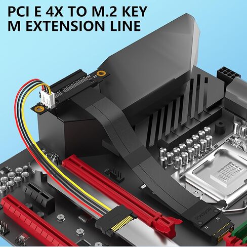 كابل PCIE إلى M Extender Risers 180/90 درجة مرنة بزاوية PCIE Card Card Cable Cable in Saudi Arabia