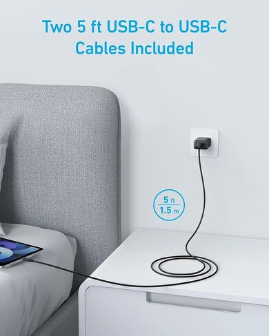 Anker 2-Pack USB C Charger with USB C Car Charger in Saudi Arabia