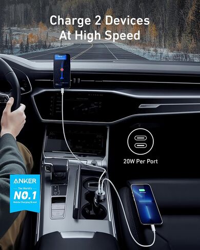 Anker 2-Pack USB C Charger with USB C Car Charger in Saudi Arabia