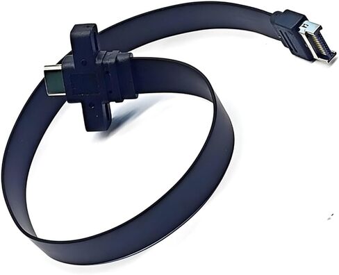 Highly Speed USB3.2 Gen2x2 TypeE to Type C Front Panel Adapter Extension Cable for PC Enthusiasts Easy Installation in Saudi Arabia