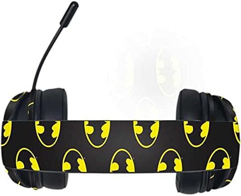 Skinit Decal Skin Compatible with Razer Kraken X Gaming Headset - Officially Licensed Warner Bros Batman Logo All Over Print Design in Saudi Arabia