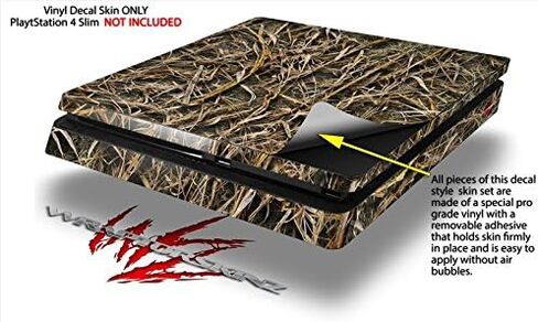 التفاف الجلد فينيل صائق متوافق مع Sony PlayStation 4 Slim Console Wraptorcamo Grassy Marsh Camo (PS4 غير مدرج) in Kuwait