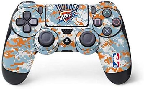 Skinit Skinit Gaming Gaming Skiner مع وحدة تحكم PS4 - NBA Oklahoma City Thunder Jersey Design in Saudi Arabia