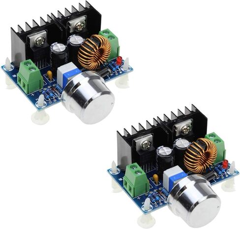 4 قطع من XL4016 DC - STEP DC - وحدات الطاقة لأسفل المحول التي تتحول من 4-40V إلى 1.25-36V ، XL4016E1 PWM خطوة قابلة للتعديل - لوحة لأسفل مع 8A و 200W. in Saudi Arabia