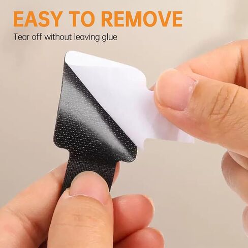 20 Pcs Cable Organizer Cord Organizer Velcro Cable Ties Cord Management Velcro Straps Desk Accessories Reusable for Home and Office in Saudi Arabia