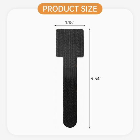 20 Pcs Cable Organizer Cord Organizer Velcro Cable Ties Cord Management Velcro Straps Desk Accessories Reusable for Home and Office in Saudi Arabia