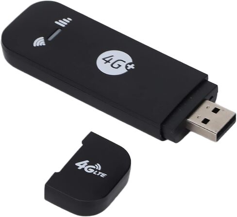 4G LTE Router ، محمول محمول 4G USB ، محول USB 150 ميجا بايت في الثانية ، محول شبكة قوي لجهاز الكمبيوتر المحمول ، سطح المكتب ، مودم 4G LTE (أسود) in Kuwait