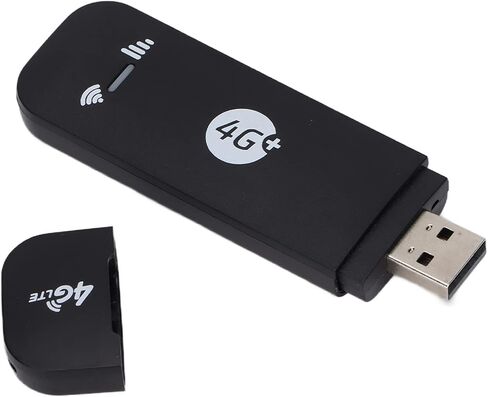 4G LTE Router ، محمول محمول 4G USB ، محول USB 150 ميجا بايت في الثانية ، محول شبكة قوي لجهاز الكمبيوتر المحمول ، سطح المكتب ، مودم 4G LTE (أسود) in Kuwait