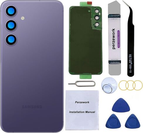 Rear Back Glass Replacement for Samsung Galaxy S24 6.2-inches with Reparing Toolkit (Marble Gray) in Kuwait