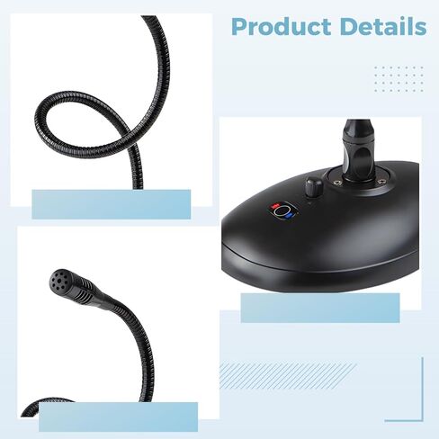 Gooseneck Xlr Microphone, Usb Conference Mic With One-Touch Mute, 360° Pickup For Desktop, Plug & Play in Kuwait