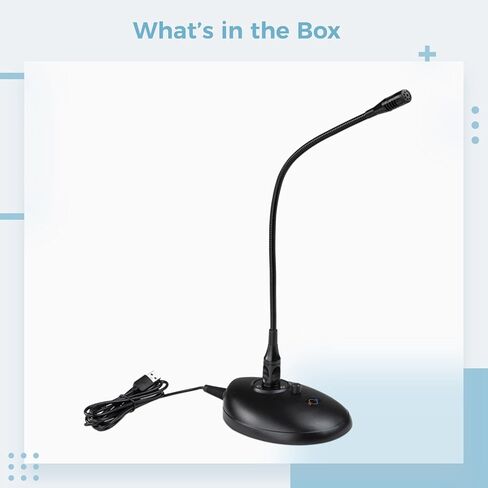 Gooseneck Xlr Microphone, Usb Conference Mic With One-Touch Mute, 360° Pickup For Desktop, Plug & Play in Kuwait