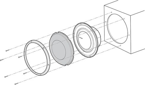 Pioneer UD-10GL 10" Speaker Grille for Specific Shallow Subwoofers (TS-D10LS4 / TS-D10LS2 / TS-A2500LS4) - Accessory in Saudi Arabia