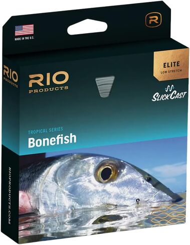 Rio Products Elite Bonefish Fly Flock Line ، خط ذبابة سلووتر العائمة لصيد الأسماك الشقق ، المصممة برأس طويل وخلفي للعروض التقديمية الدقيقة للأسماك المخيفة in Kuwait