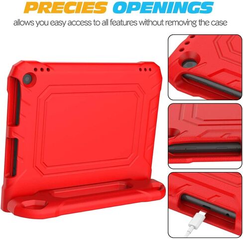 حالة أطفال لـ Amazon Fire 10 Pro/10 Plus/HD 10 Tablet (2023/2021 إصدار ، الجيل الثالث عشر/الحادي عشر) ، غطاء واقي متين للصدمات مع واقي الشاشة لـ Kindle Fire HD 10 Tablet ، Pink in Kuwait