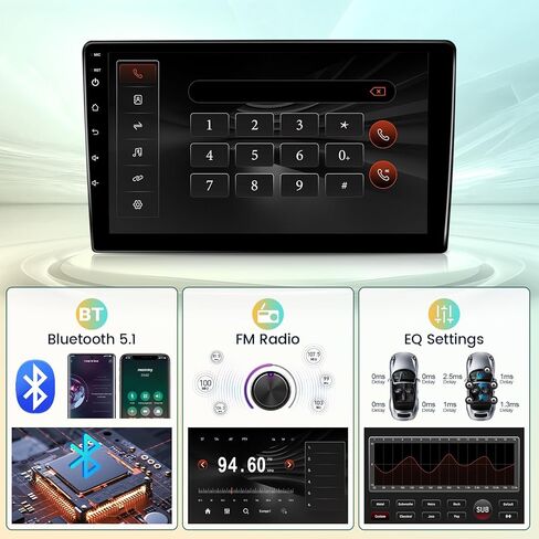 Radio Leadfan Car Radio Toyota Corolla 2009 2010 2011 2012 2013 استبدال ستيريو مع Carplay Android Auto ، شاشة تعمل باللمس 9 بوصة مع Bluetooth WiFi GPS SWC Camera Camera ترقية بانتالا in Kuwait