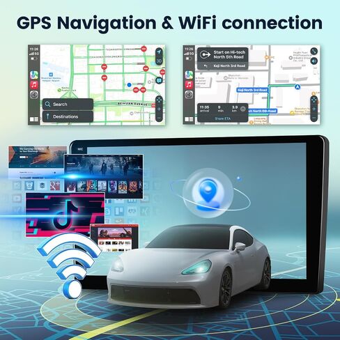 Radio Leadfan Car Radio Toyota Corolla 2009 2010 2011 2012 2013 استبدال ستيريو مع Carplay Android Auto ، شاشة تعمل باللمس 9 بوصة مع Bluetooth WiFi GPS SWC Camera Camera ترقية بانتالا in Kuwait