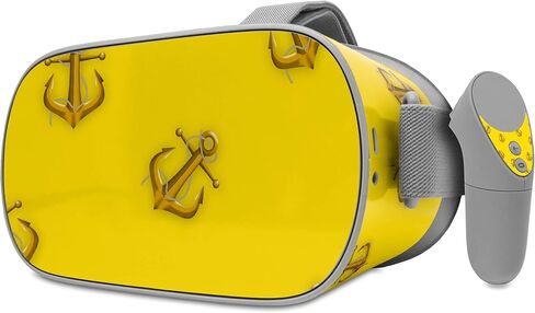 Decal Style Skin Wrap Compatible with Oculus Go Headset - Anchors Away Yellow (Oculus NOT Included) in Saudi Arabia