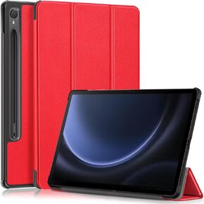 حالة السفر اللوحي متوافقة مع Samsung Galaxy Tab S9 Fe SM-X510/SM-X516 11 بوصة ، علبة ثلاثية متوافقة مع الكمبيوتر اللوحي الذكي ، الغطاء الخلفي الخفيف والخفيف الوزن والخفيف ، in Saudi Arabia