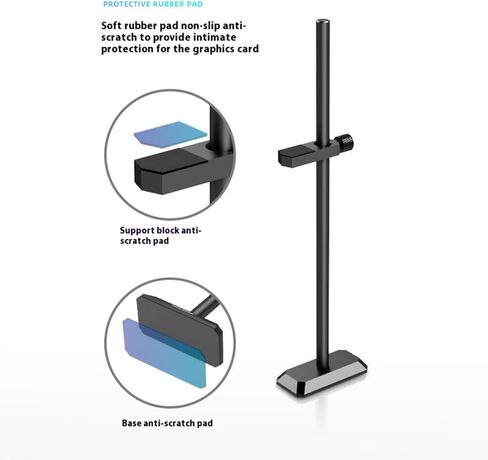 Adjustment GPU Bracket Magnetic Base for 4090 4080 4070Ti 3090Ti Piece Case Video Card Holder Aluminum Mount in Saudi Arabia