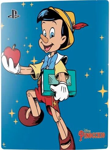 Skinit Decal Gaming Skin Compatible with PS5 Console - Officially Licensed Disney Pinocchio and Jiminy Cricket Design in Saudi Arabia