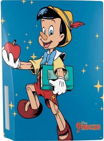 Skinit Decal Gaming Skin Compatible with PS5 Console - Officially Licensed Disney Pinocchio and Jiminy Cricket Design in Saudi Arabia