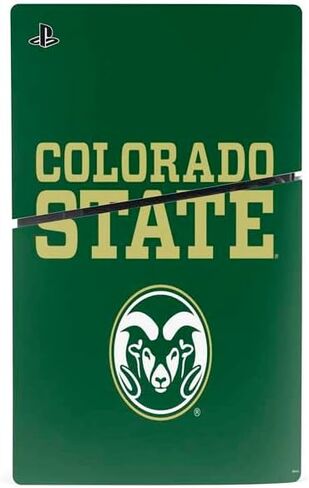 Skinit Decal Gaming Skin Compatible with PS5 Slim Disk Bundle - Officially Licensed Colorado State University CSU Design in Saudi Arabia