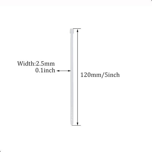 100Pcs Cable Zip Ties 60 x 2.5mm / 2.4 x 0.1 Inch Self-Locking Nylon Tie,18LBS Tensile Strength,Wraps Cord Management,Plastic Thin Mini Wire Ties for Office,Garden,Workshop,White/Clear 6 x 0.25cm in Kuwait