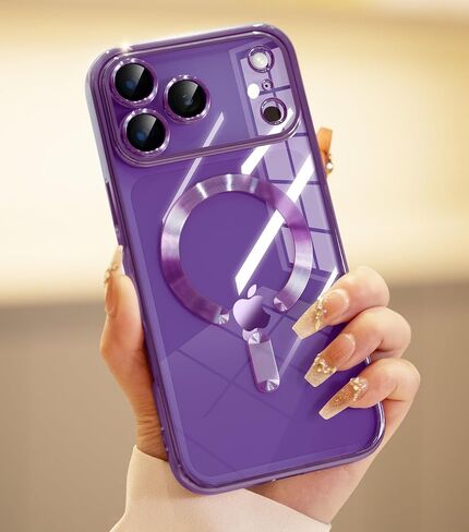 لحالة iPhone 17 Pro Max مع واقي شاشة 1x ، [متوافق مع Magsafe] [حماية الكاميرا المتكاملة] ، والنساء اللطيف النحيف النحيف من أجل iPhone 17 Pro Max ، Orange in Saudi Arabia