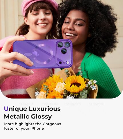 لحالة iPhone 17 Pro Max مع واقي شاشة 1x ، [متوافق مع Magsafe] [حماية الكاميرا المتكاملة] ، والنساء اللطيف النحيف النحيف من أجل iPhone 17 Pro Max ، Orange in Saudi Arabia