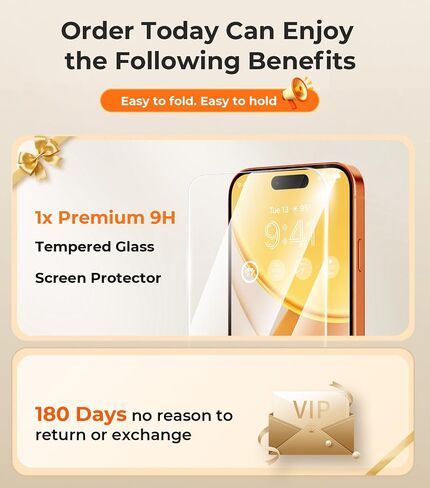لحالة iPhone 17 Pro Max مع واقي شاشة 1x ، [متوافق مع Magsafe] [حماية الكاميرا المتكاملة] ، والنساء اللطيف النحيف النحيف من أجل iPhone 17 Pro Max ، Orange in Saudi Arabia