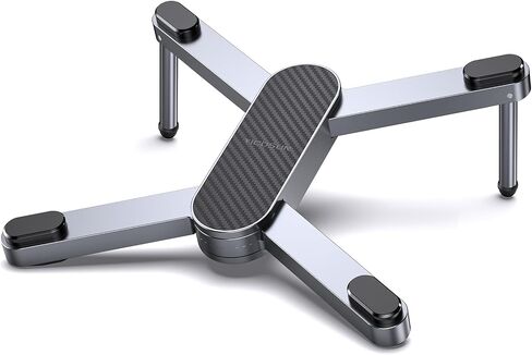 X1 Laptop Stand for Desk - Ergonomic Aluminum Computer Riser for MacBook Pro/Air up to 15.6 inch - Foldable & Portable - Great Gift for Students, Office, Travel & Gaming - Black in Kuwait