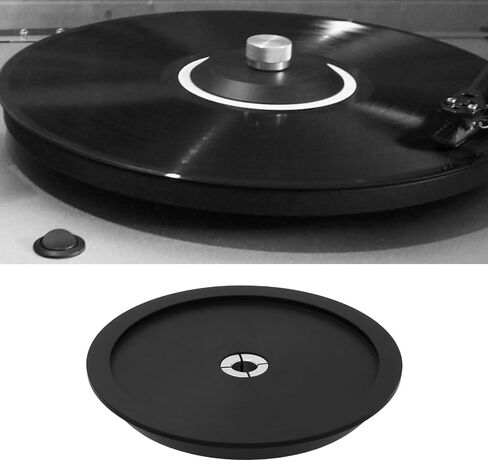 eMagTech Black Engineering Record Clamp Compatible with Rega Turntable Silver Top in Saudi Arabia