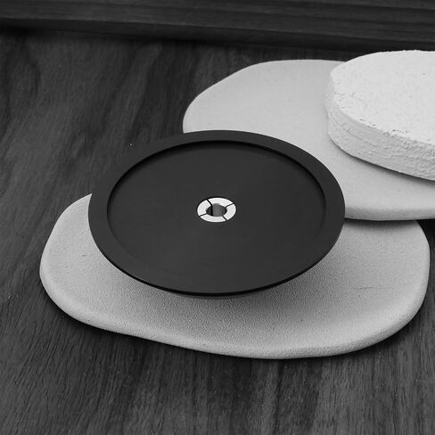 eMagTech Black Engineering Record Clamp Compatible with Rega Turntable Silver Top in Saudi Arabia