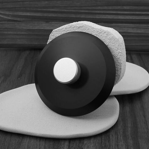 eMagTech Black Engineering Record Clamp Compatible with Rega Turntable Silver Top in Saudi Arabia