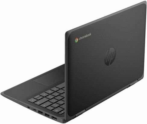 HP Fortis G5 11.6 "شاشة تعمل باللمس قابلة للتحويل 2 في 1 Chromebook - HD - Intel N -Series N100-8 GB - 64 GB Memory - English Keyboard - Jack Black in Saudi Arabia