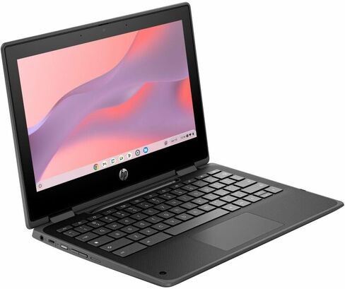 HP Fortis G5 11.6 "شاشة تعمل باللمس قابلة للتحويل 2 في 1 Chromebook - HD - Intel N -Series N100-8 GB - 64 GB Memory - English Keyboard - Jack Black in Saudi Arabia
