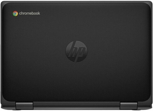 HP Fortis G5 11.6 "شاشة تعمل باللمس قابلة للتحويل 2 في 1 Chromebook - HD - Intel N -Series N100-8 GB - 64 GB Memory - English Keyboard - Jack Black in Saudi Arabia