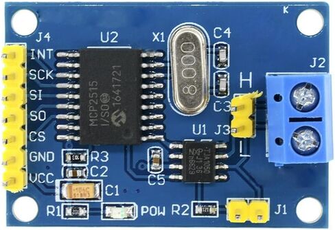 10pcs MCP2515 Module CAN Bus TJA1050 Receiver Transceiver SPI Interface in Saudi Arabia