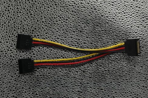Koucyingee Pack of 4-2 x Sata y Clabitions + 2 x Ide 4pin male to sata 15 pin cable y chape power cable (4) in Kuwait