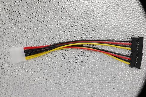 Koucyingee Pack of 4-2 x Sata y Clabitions + 2 x Ide 4pin male to sata 15 pin cable y chape power cable (4) in Kuwait