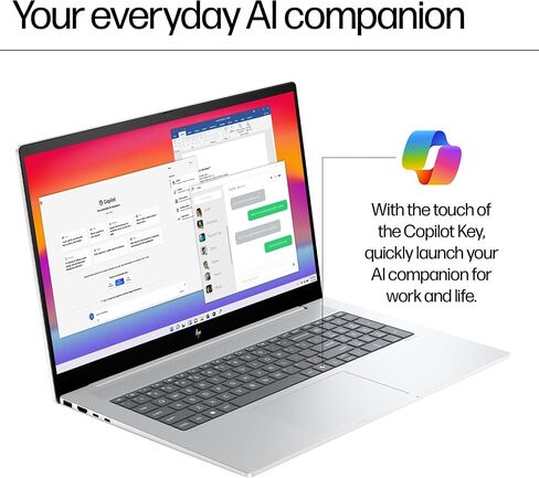HP Envy 17.3 "كمبيوتر محمول متميز-ث/إكسسوارات و 1 تليبل SSD المحمولة ، Intel 16-Core U7-155H ، Wi-Fi 7 ، FHD Touchcreen Display ، Copilot AI ، لوحة المفاتيح الخلفية ، Win 11 Pro (64GB DDR5 ، 4TB SSD) in Kuwait