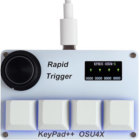 لوحة المفاتيح KPXOS Hall Effect ، ألعاب KPED ARGGER MAMING CHEYOARD لأجهزة الكمبيوتر/الأجهزة المحمولة RYTHM-JUPPING ، OSU ، مفاتيح مغناطيسية ، جهاز مفتاح Keypad المخصص RGB مخصص O3C Teclado Magnetico (أبيض) in Saudi Arabia