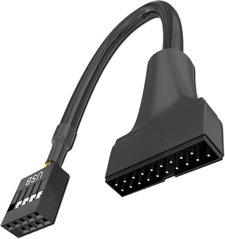 كابل محول USB3.0 إلى 2.0 للوحات الأم USB3.0 19Pin الجديدة وأجهزة LEGACYS 9PIN USB 2.0 in Saudi Arabia