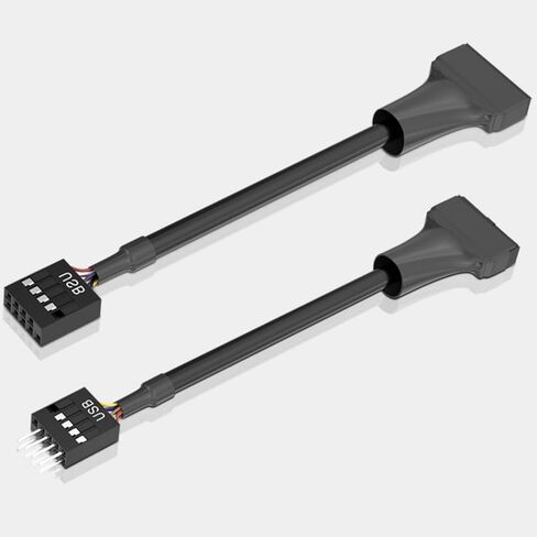 كابل محول USB3.0 إلى 2.0 للوحات الأم USB3.0 19Pin الجديدة وأجهزة LEGACYS 9PIN USB 2.0 in Saudi Arabia