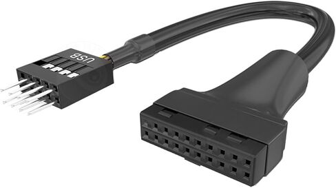 كابل محول USB3.0 إلى 2.0 للوحات الأم USB3.0 19Pin الجديدة وأجهزة LEGACYS 9PIN USB 2.0 in Saudi Arabia