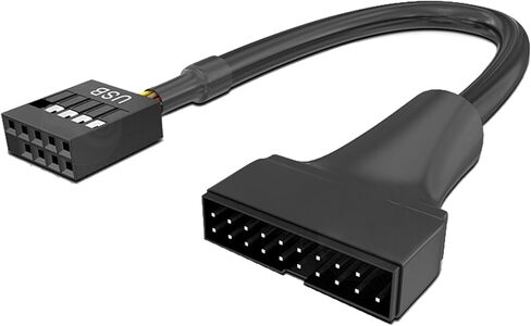 كابل محول USB3.0 إلى 2.0 للوحات الأم USB3.0 19Pin الجديدة وأجهزة LEGACYS 9PIN USB 2.0 in Saudi Arabia