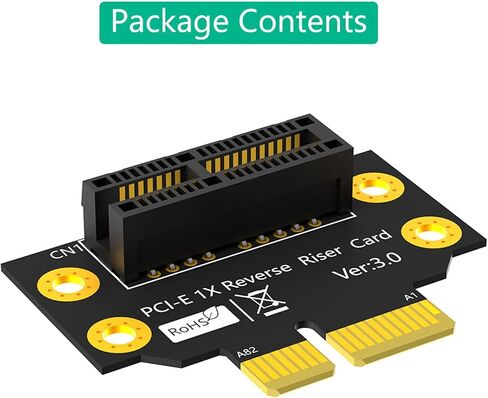 PCIE 1x SLOT CARDENT 90 درجة عكسية للذكور إلى لوحة بطاقة RISERS من أجل 1U CASE Server PC Server in Saudi Arabia