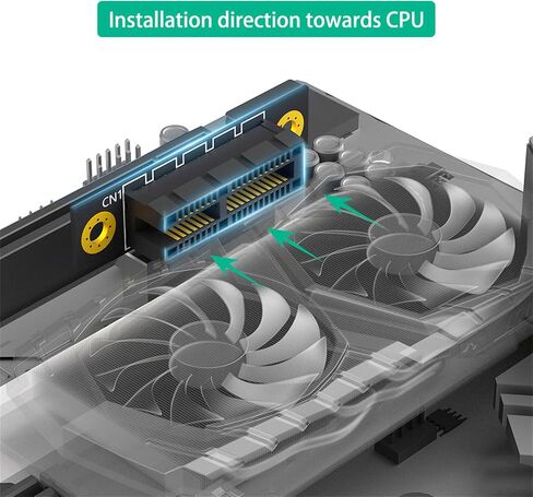 PCIE 1x SLOT CARDENT 90 درجة عكسية للذكور إلى لوحة بطاقة RISERS من أجل 1U CASE Server PC Server in Saudi Arabia