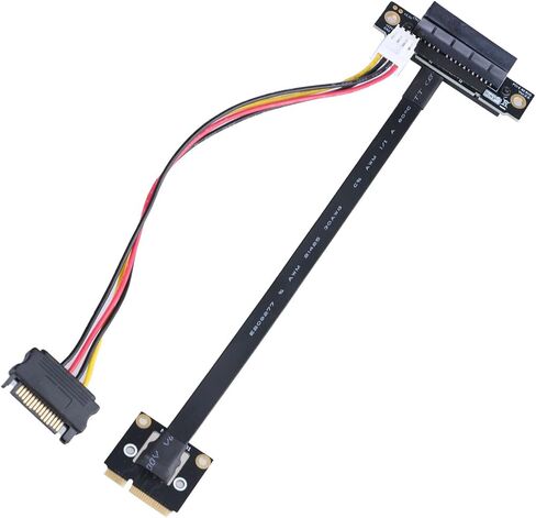 MiniPCIe to Standard PCIE 1X 4XX 8X 16X Slot Converters Cable, 270 Degree Extender for PC Components in Saudi Arabia